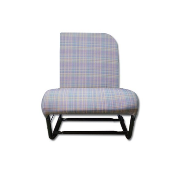 TRIM KIT 2CV 2 ASYMMETRISCHE VOORSTOELEN ORIGINELE GRIJZE SCHOTSE STOF