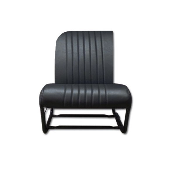 ZWARTE ASYMMETRISCHE STOELHOES RECHTS