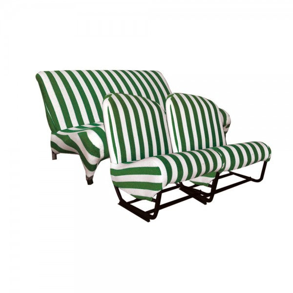 REINIGINGSHOES STOELEN ASSYM+AR BANK STOF WIT/GROEN