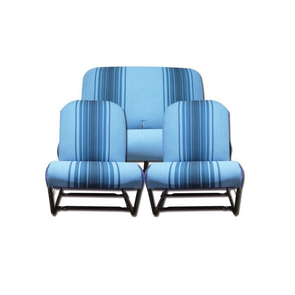 SET SYM STOELBEKLEDING + BLAUW GESTREEPTE BANK