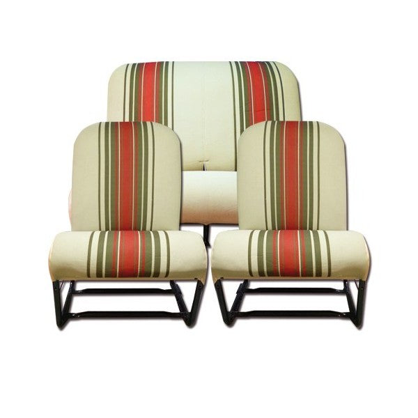 SET BEIGE STOFFEN SYM+ ACHTERBANK