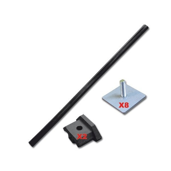 2CV VOOR- OF ACHTERBUMPER ZWARTE RUBBERSTRIPS*