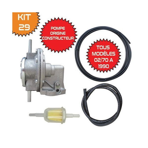 BOVENSTE BRANDSTOFPOMP KIT + SLANGEN