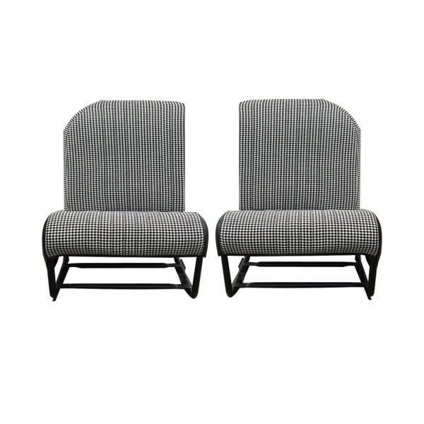 TRIM KIT 2CV 2 ASYMMETRISCHE VOORSTOELEN HOUNDSTOOTH STOF