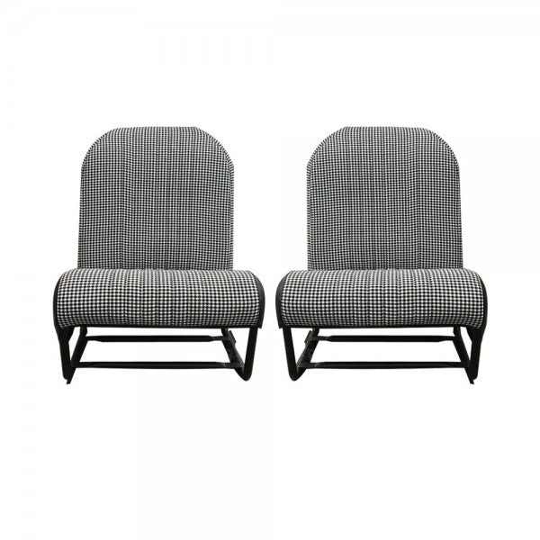 BEKLEDINGSKIT 2CV 2 VOORSTOELEN SYM. HOUNDSTOOTH STOF