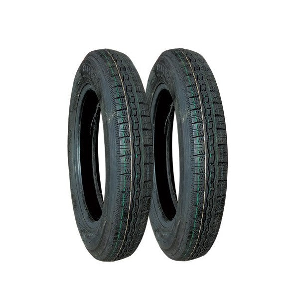 SET VAN 2 BANDEN 125 80 R 15 Michelin profiel