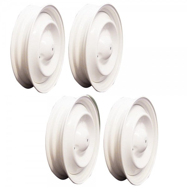 SET VAN 4 WITTE MEHARI WIELEN - 2CV - DYANE - ACADIANE - AMI 6 - AMI 8