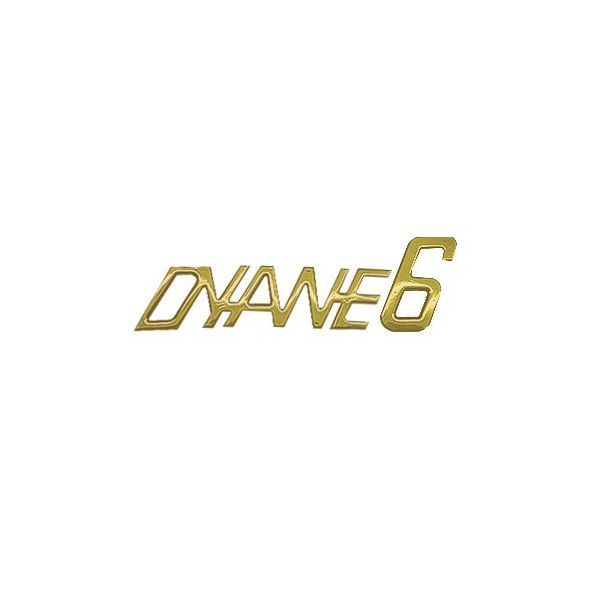 GOUDEN PLASTIC MONOGRAM DYANE 6 STICKER