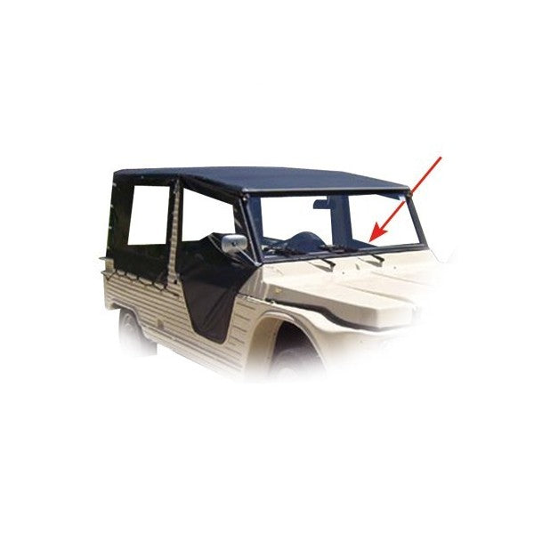 GROTE LINKERDEUR MÉHARI ZWART PVC