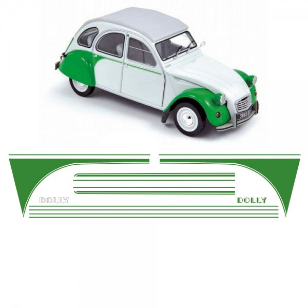 STICKER VOOR 2CV DOLLY GROEN