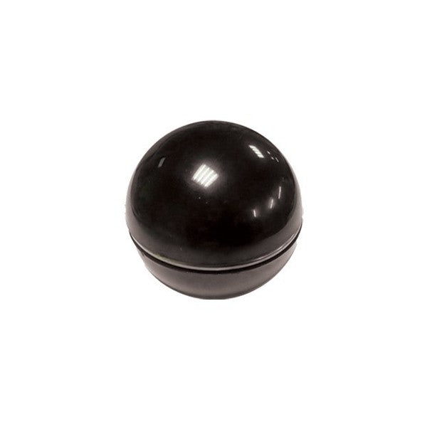 ZWARTE KNOP met chromen ring